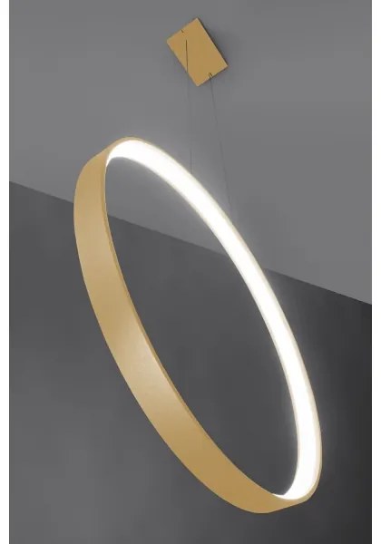 Lustră LED pe cablu RIO LED/30W/230V CRI95 4000K d. 55 cm auriu Thoro TH.221