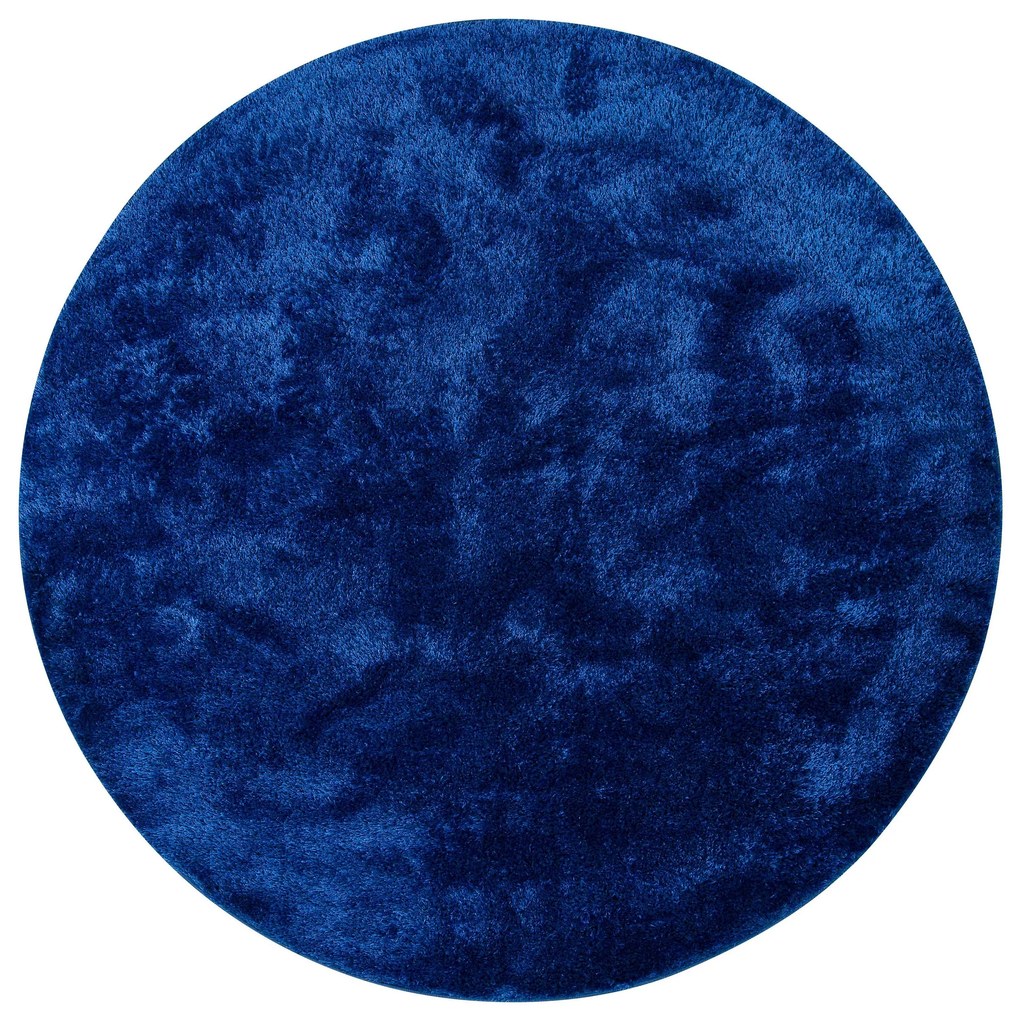 Covor rotund albastru Shaggy Mikro Soft Ideal, 190 cm