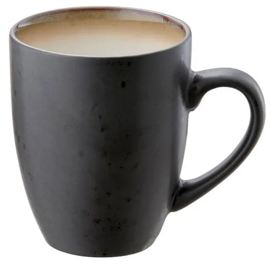 Căni negre 4 buc. din ceramică 300 ml Gastro Black/Mix – Bitz