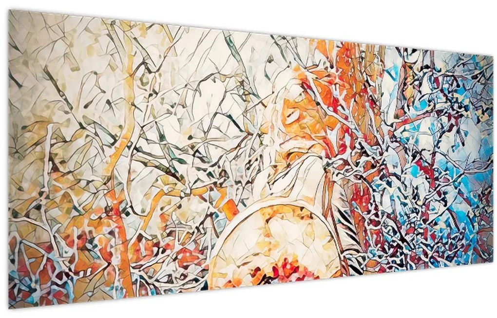Tablou - Abstract mozaic (120x50 cm)
