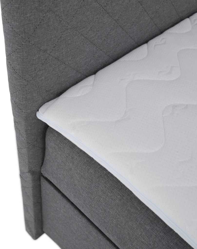 Pat Boxspring, gri, 160x200, ADARA