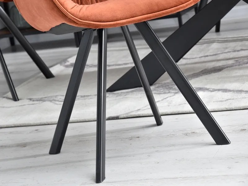 Scaun Nina (cupru + negru). Promo -11%. 1111202