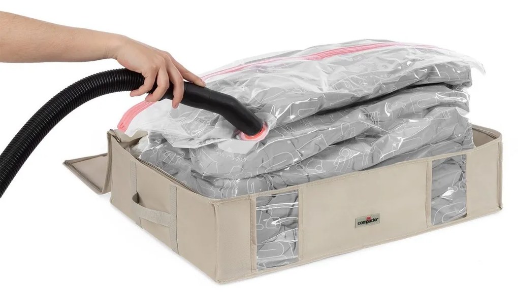 Compactor Cutie cu sac de depozitare în vid L Life, 65 x 50 x 15,5 cm, L