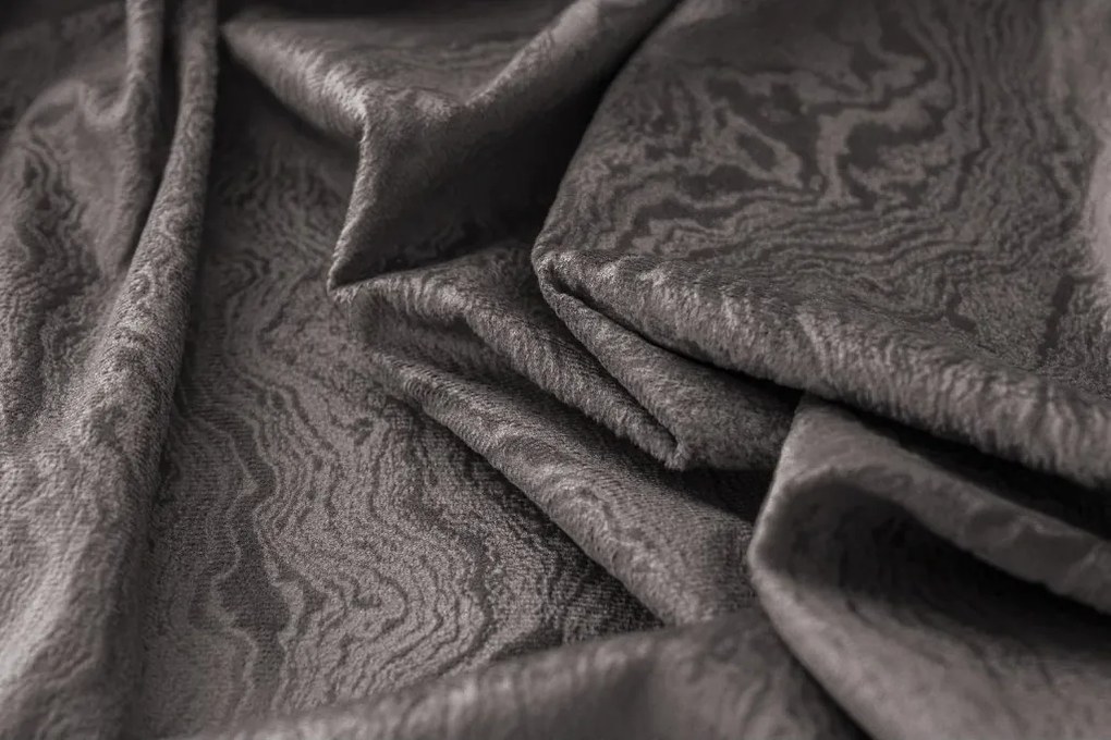 Draperie opaca DUNES VELVET 140x250 cm, gri inchis Agatat: Rejansa