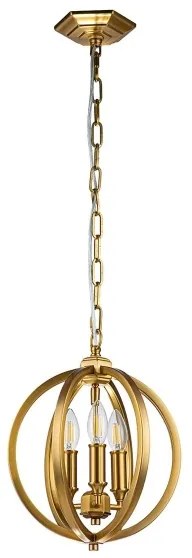 Lustră pe lanț Feiss FE-CORINNE-3P-S-BB CORINNE 3xE14/60W/230V