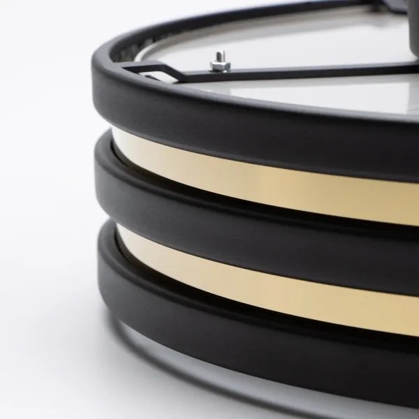 Brilagi - Plafonieră LED cu cristale VELURE 5xE14/40W/230V neagră