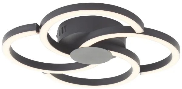 Plafonieră LED Brilliant FICO LED/22W/230V d. 34 cm negru