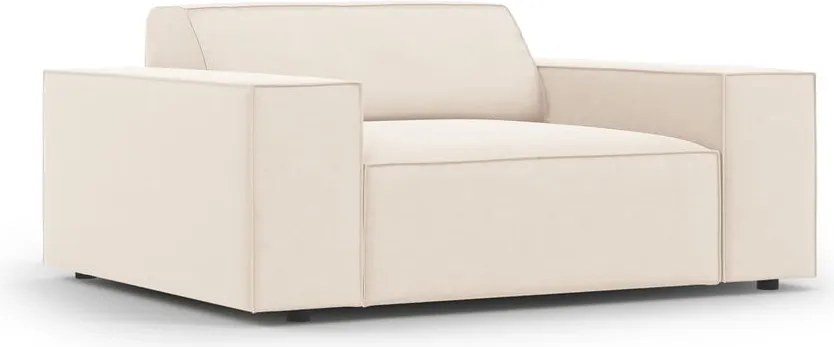 Fotoliu bej cu tapițerie din catifea Jodie – Micadoni Home