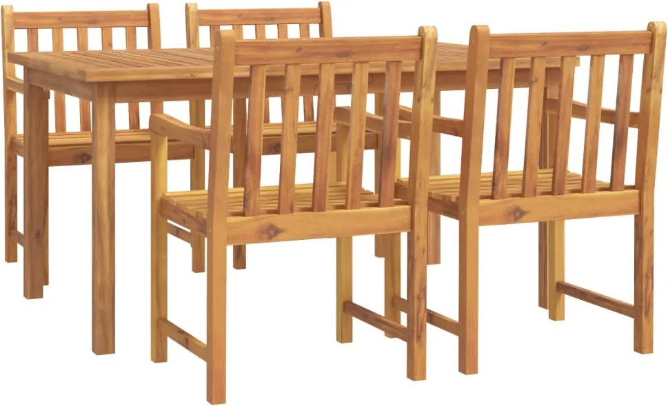 vidaXL Set mobilier de grădină, 5 piese, lemn masiv de acacia