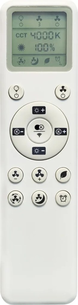 Lustra LED, Ventilator cu telecomanda, IP44, BRISA Mini MA-8725