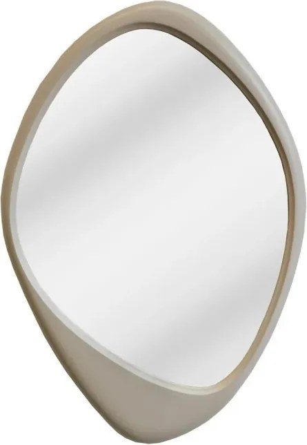 Oglinda de perete decorativa ORGANIC 90cm greige