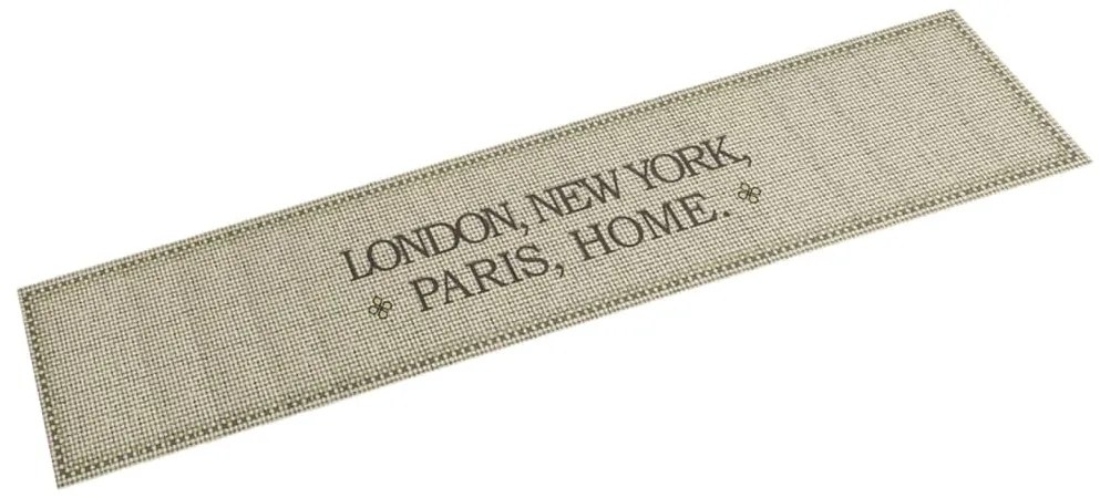 vidaXL Covor de bucătărie lavabil, capitale/home, 60x300 cm, catifea