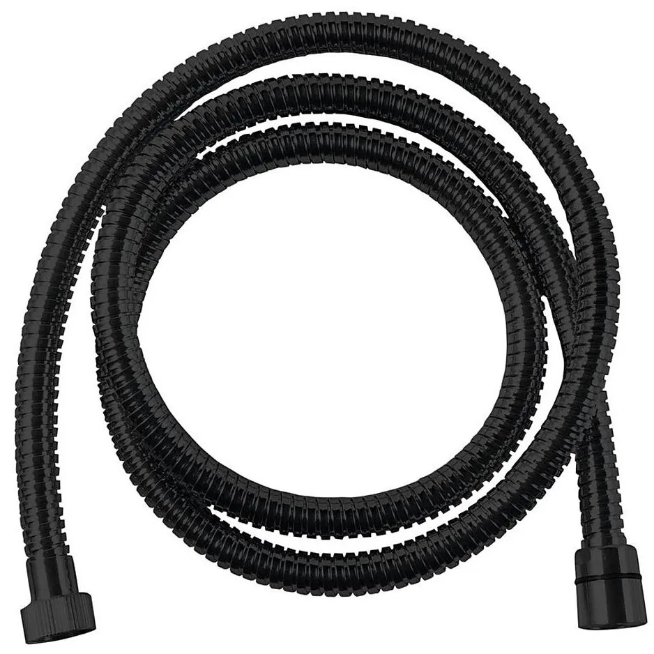 Sapho - Furtun de duș POWERFLEX 150 cm negru mat