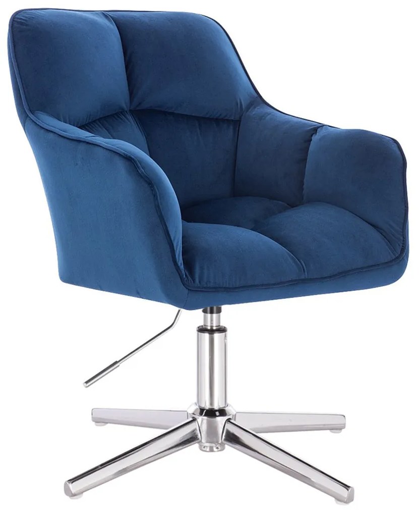 HR550CROSS Scaun Bleumarin Catifea