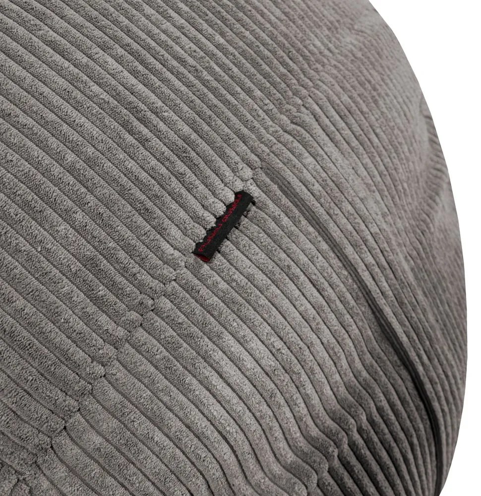 Fotoliu bean bag mov cu tapițerie din catifea reiată Roll 135 – SLOWDOWN