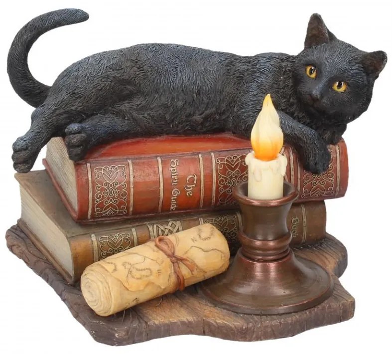 Statueta pisica Ora vrajitoarelor 20.5 cm Lisa Parker