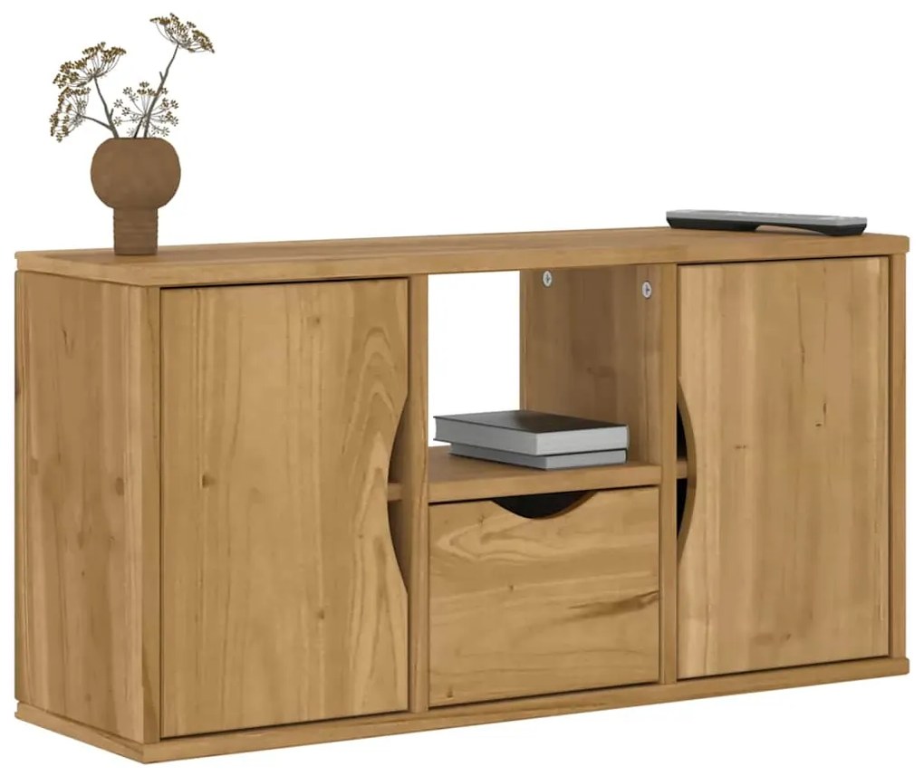 vidaXL Dulap TV cu sertar „ODDA” 79x24x40 cm lemn masiv de pin