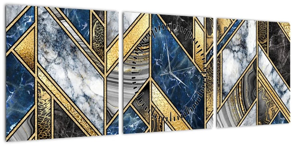 Tablou abstracției artistice (cu ceas) (90x30 cm)