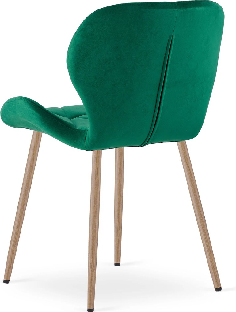 Scaun de dining MANGO VELVET, verde