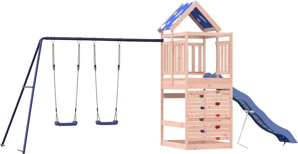 vidaXL Set de joacă pentru exterior, lemn masiv de douglas