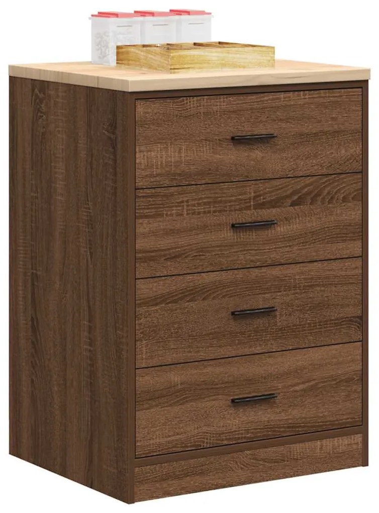 vidaXL Dulap de depozitare pentru garaj Stejar maro 60x51x85 cm