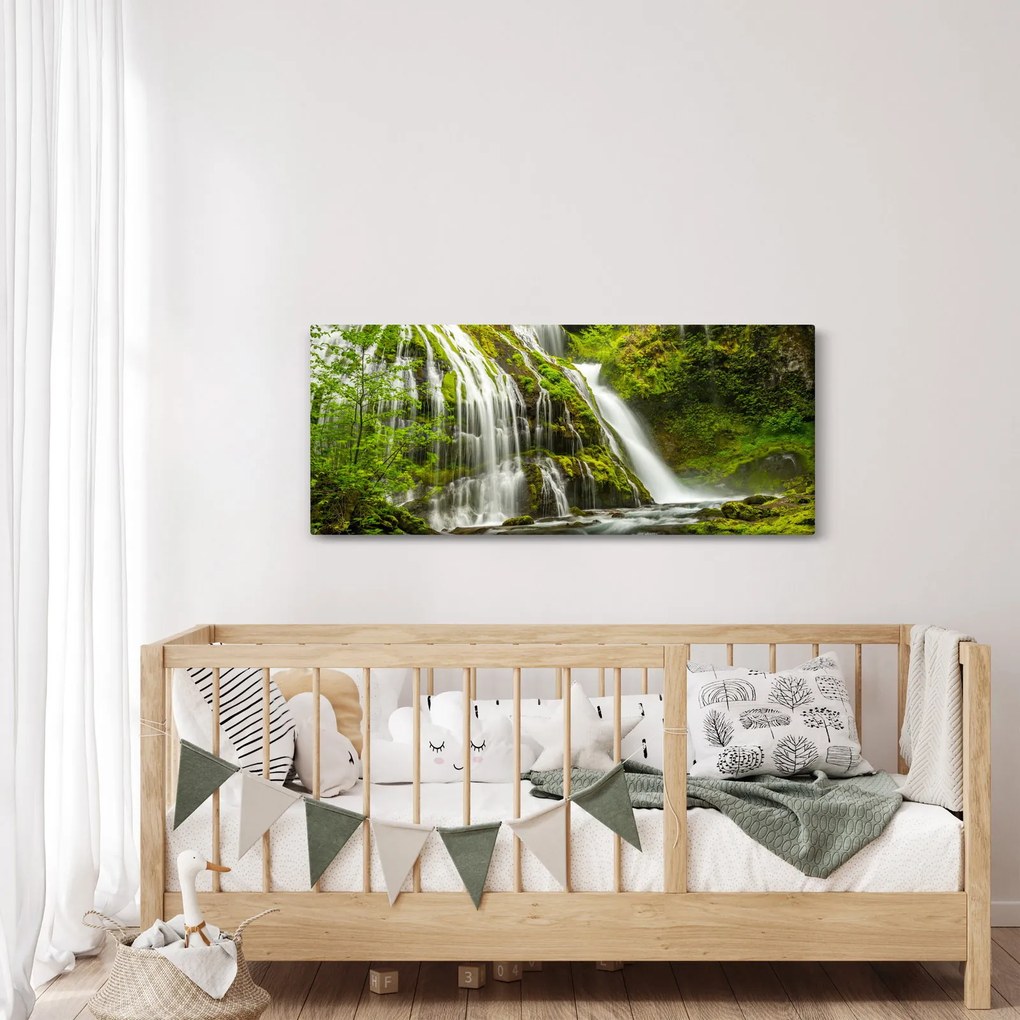 Tablou - Cascada, Wind River Valley (120x50 cm)