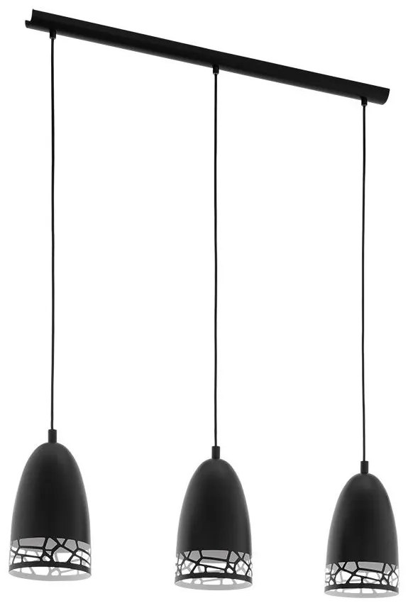Eglo 79354 - Lustră pe cablu SAVIGNANO 3xE27/60W/230V