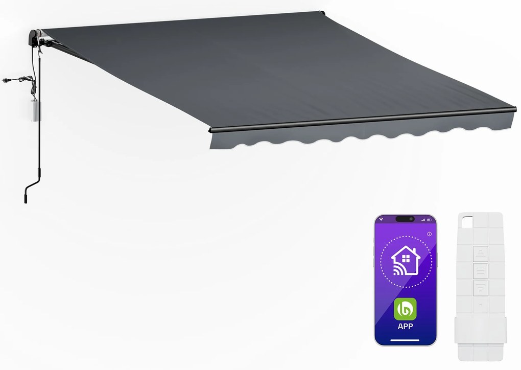 Copertină CloudShade, Control Inteligent, Protecție UV, Montare pe Perete