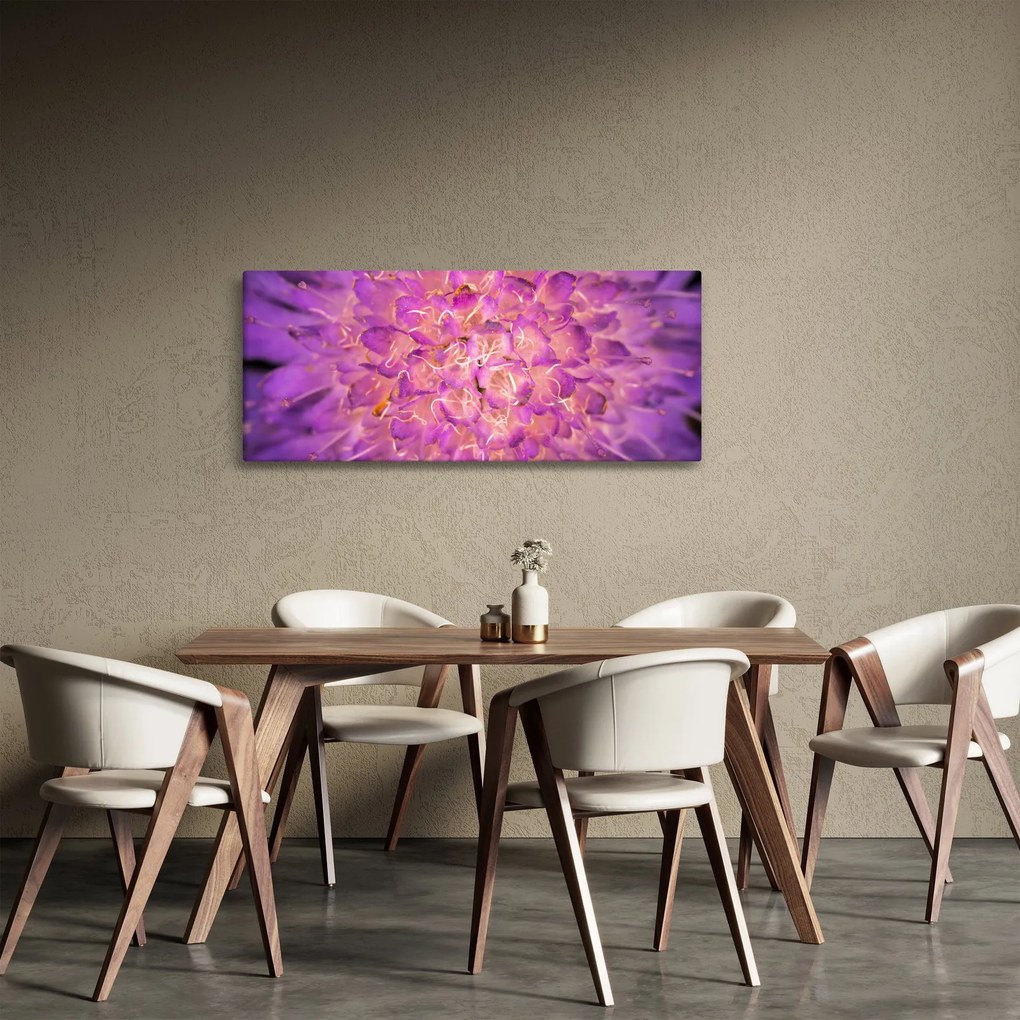 Tablou detailat cu floare (120x50 cm)