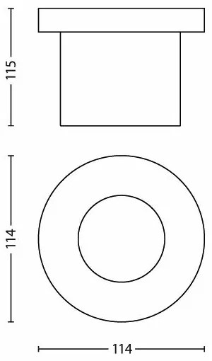 Corp de iluminat LED pentru căi de acces Philips 17306/47/16 1xLED/3W/230V