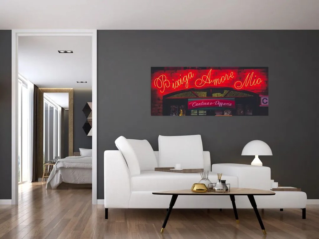 Tablou - Amore Mio (120x50 cm)