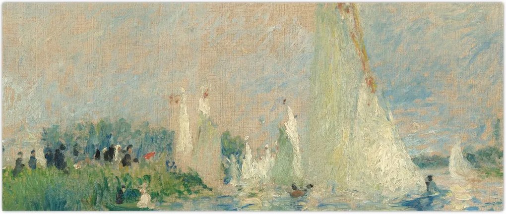 Tablou - Auguste Renoir, Regatta at Argenteuil, reproducere (120x50 cm)