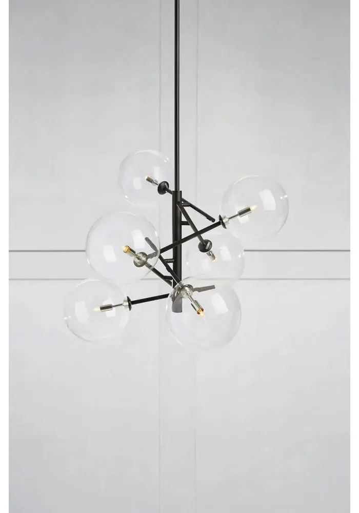 Lustră cu 6 brațe Markslöjd Andrew, negru