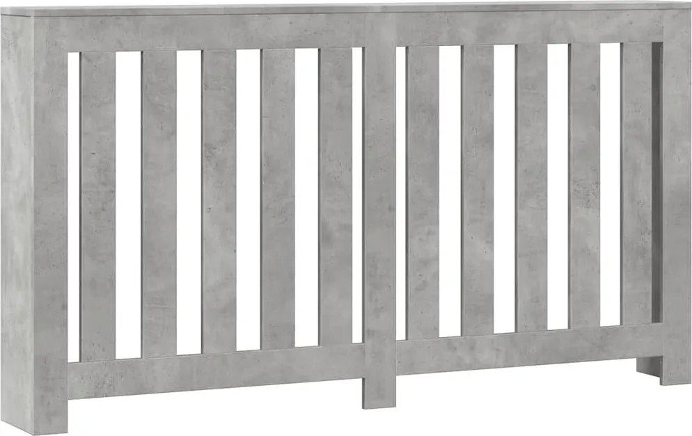 vidaXL Mască pentru calorifer, gri beton, 149x20x82 cm, lemn prelucrat