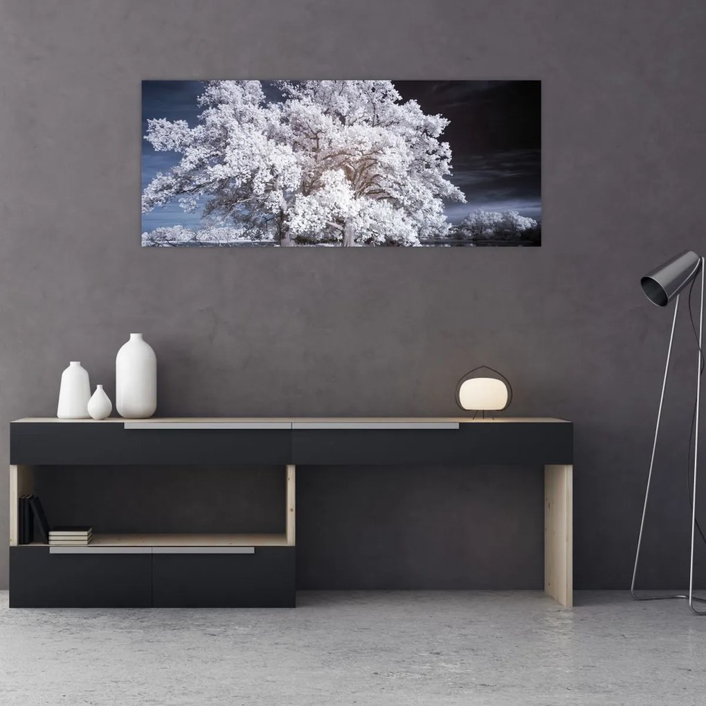 Tablou - Albă ca Zăpada Copac (120x50 cm)