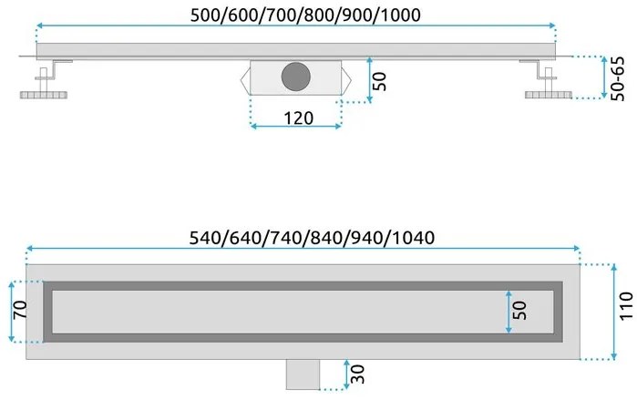 Rigola dus Rea NEOX 60 auriu periat