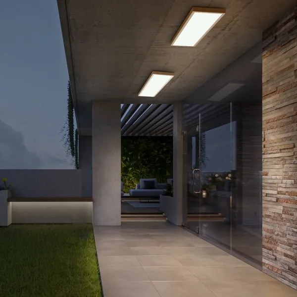 Brilagi-LED Plafonieră pentru baie FRAME LED/50W/230V 120x30 cm IP44 bej