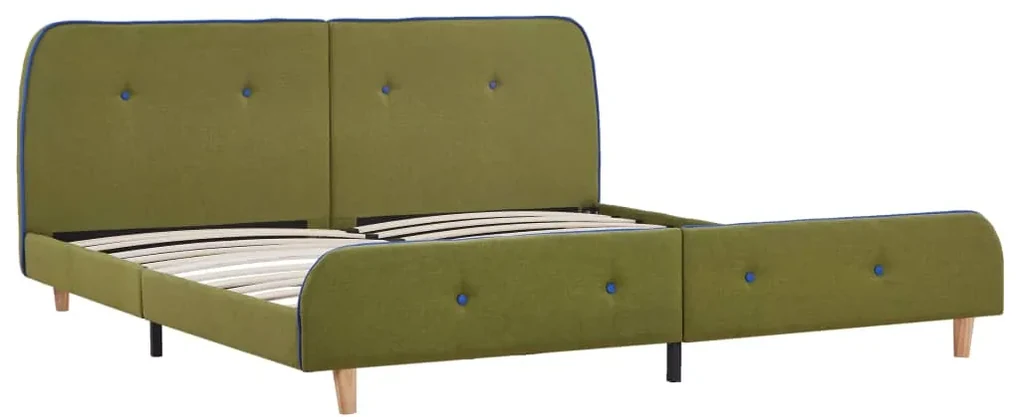 280935 vidaXL Cadru de pat, verde, 180 x 200 cm, material textil
