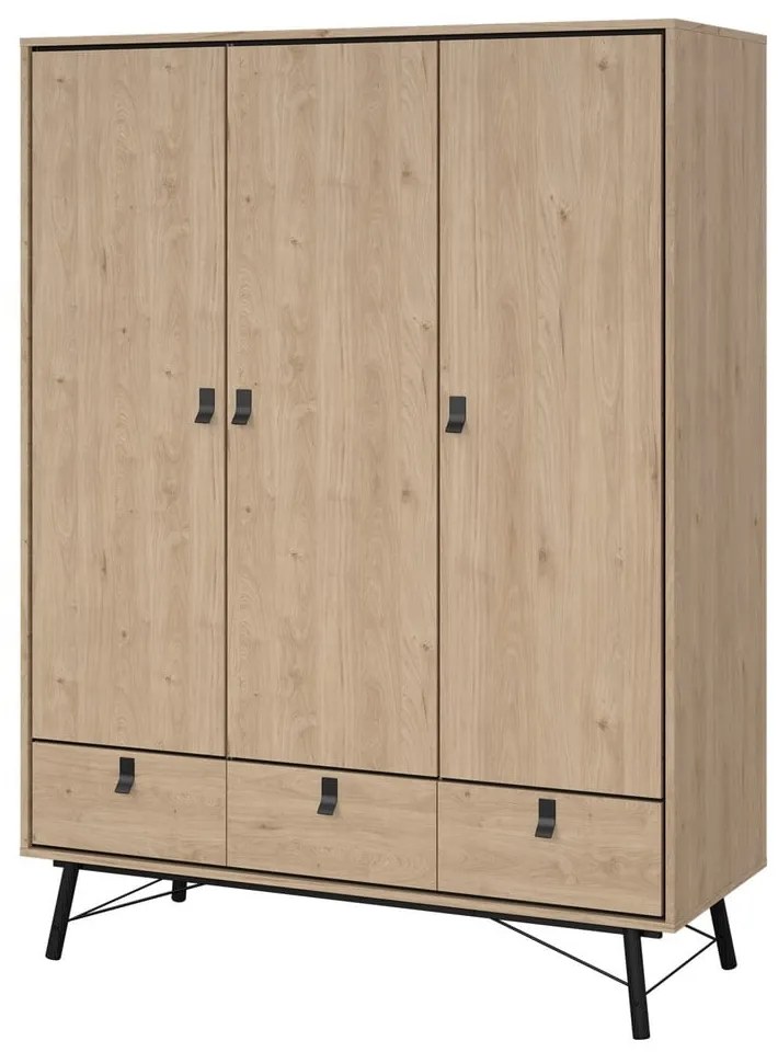 Șifonier cu aspect de lemn de stejar 150x200 cm Ry – Tvilum