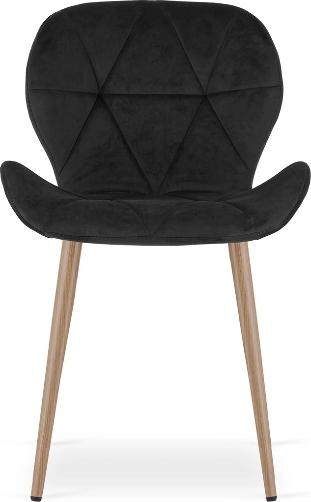 Scaun de masa MANGO VELVET, neagra