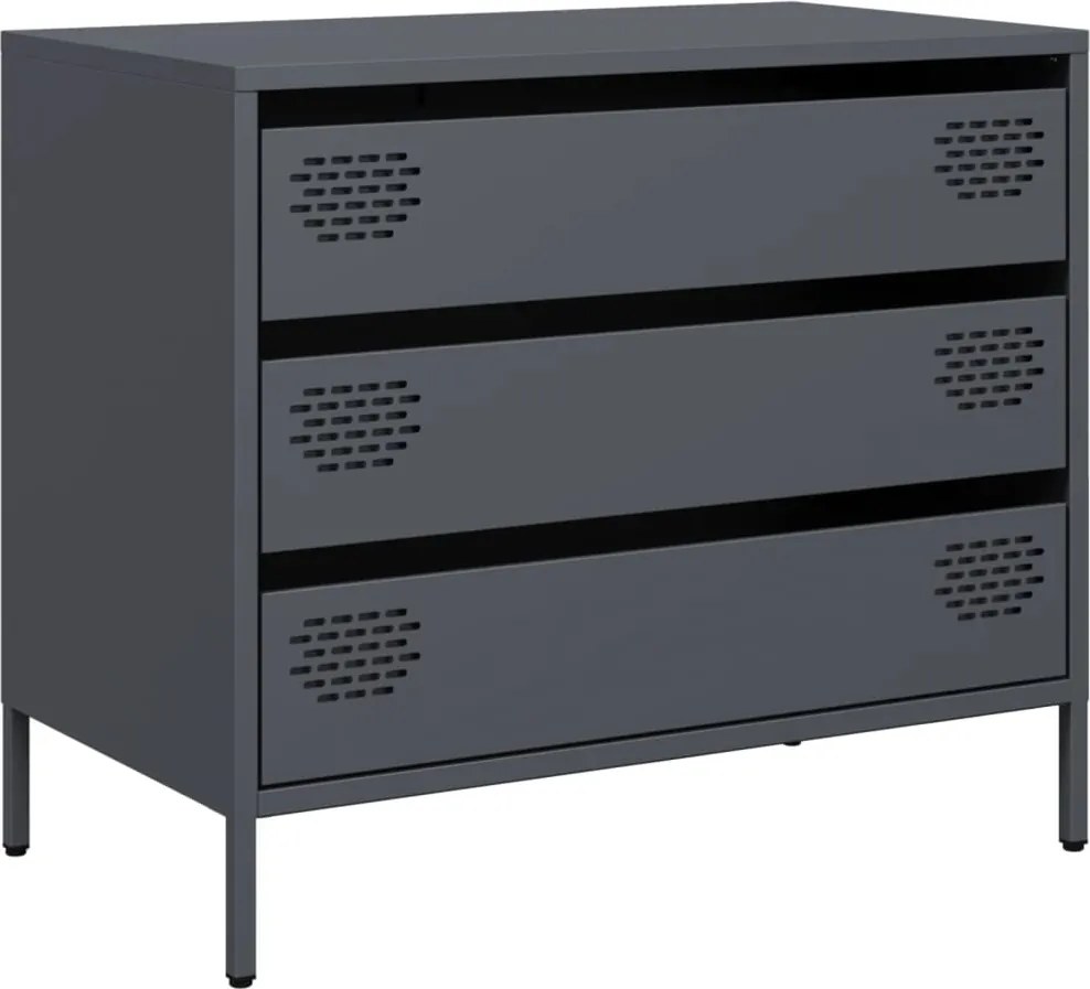 vidaXL Dulap, antracit, 68x39x58,5 cm, oțel laminat la rece