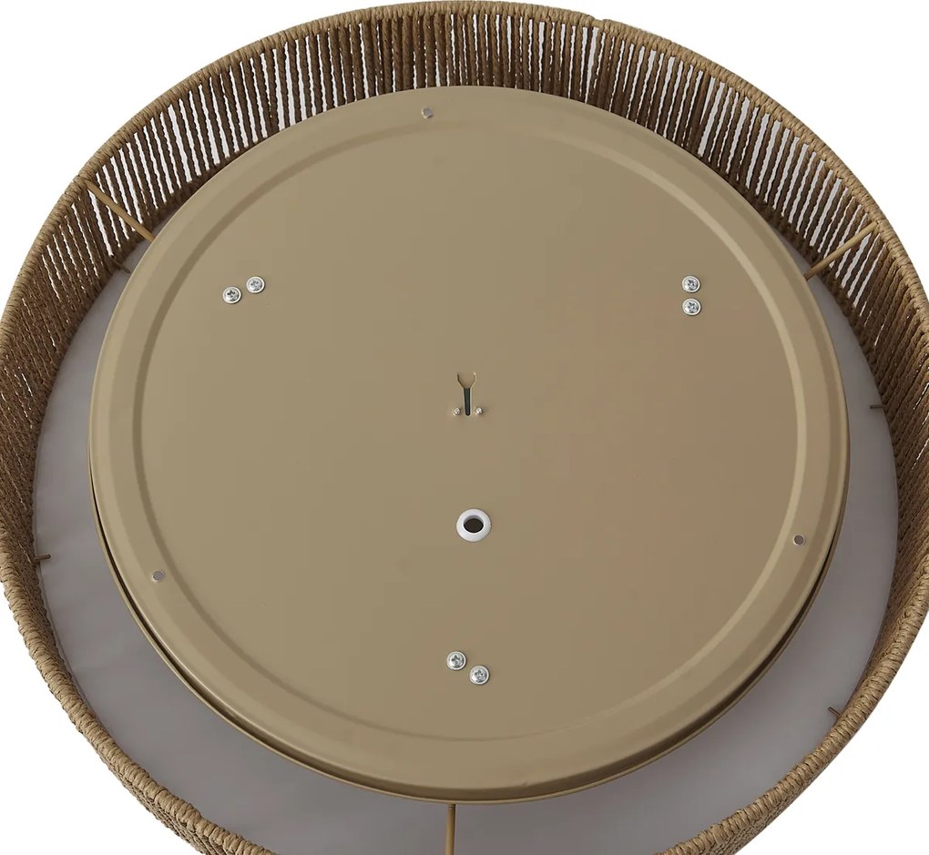 Plafonieră Japandi naturală cu abajur 46cm 3 lumini - Luz