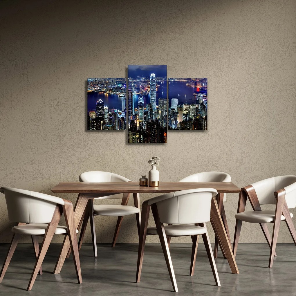 Tablou orașului nocturn (90x60 cm)