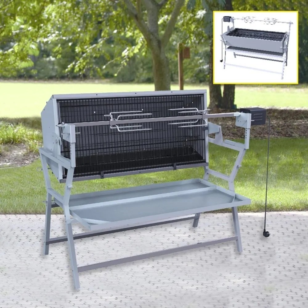 Grătar cu rotisor electric Avenberg FERKEL