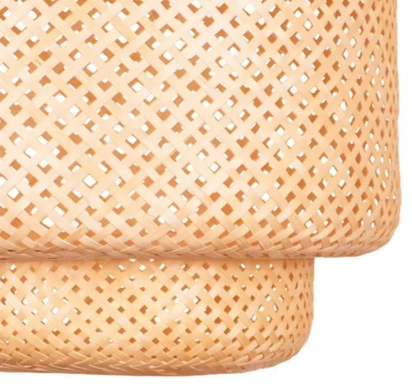 Lustră pe cablu BERTA 1xE27/20W/230V d. 50 cm bambus