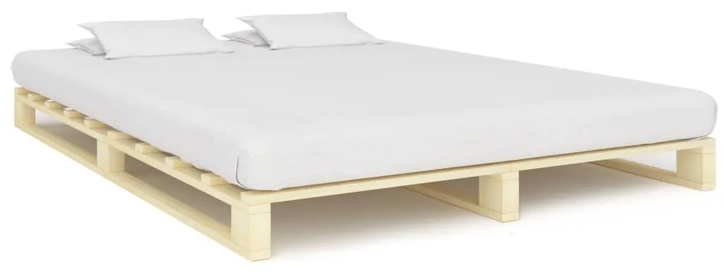 285239 vidaXL Cadru de pat din paleți, 180 x 200 cm, lemn masiv de pin