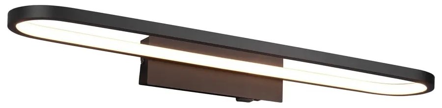 Aplică de perete negru-mat LED (lungime 60 cm) Gianni – Trio