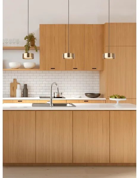 Lustră LED pe cablu PUNKT LED/6W/230V alamă Redo 01-3100