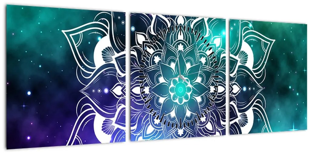 Tablou abstracției (cu ceas) (90x30 cm)