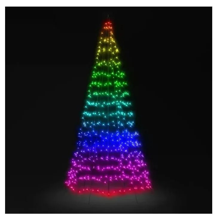 Pom LED RGB de Crăciun de exterior 750xLED 4m IP44 Wi-Fi Twinkly TWP750SPP-BEU